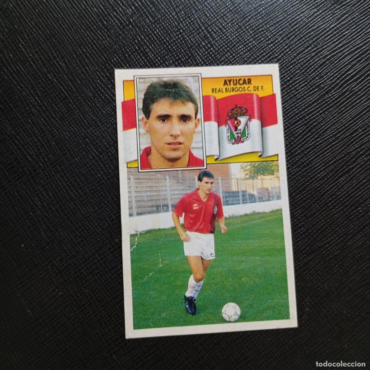 Cromos de f&uacute;tbol: AYUCAR BURGOS ESTE 1990 1991 CROMO FUTBOL LIGA 90 91 - DESPEGADO - A37 PG100 FICHAJE 21
