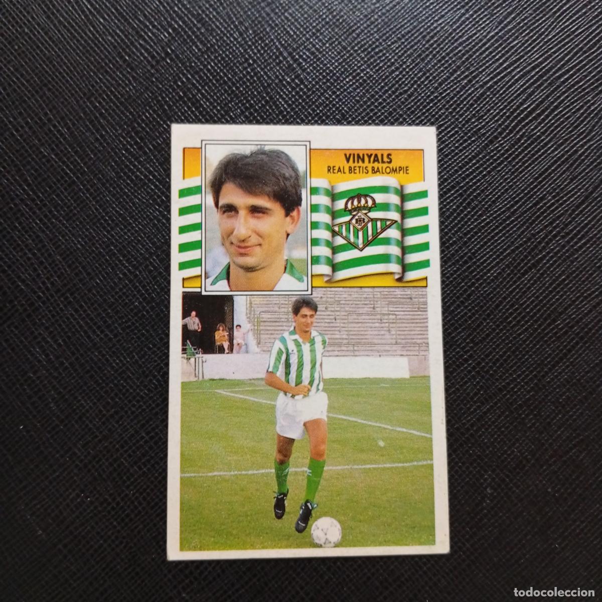 Cromos de f&uacute;tbol: VINYALS REAL BETIS ESTE 1990 1991 CROMO FUTBOL LIGA 90 91 - DESPEGADO - A37 PG100 FICHAJE 22