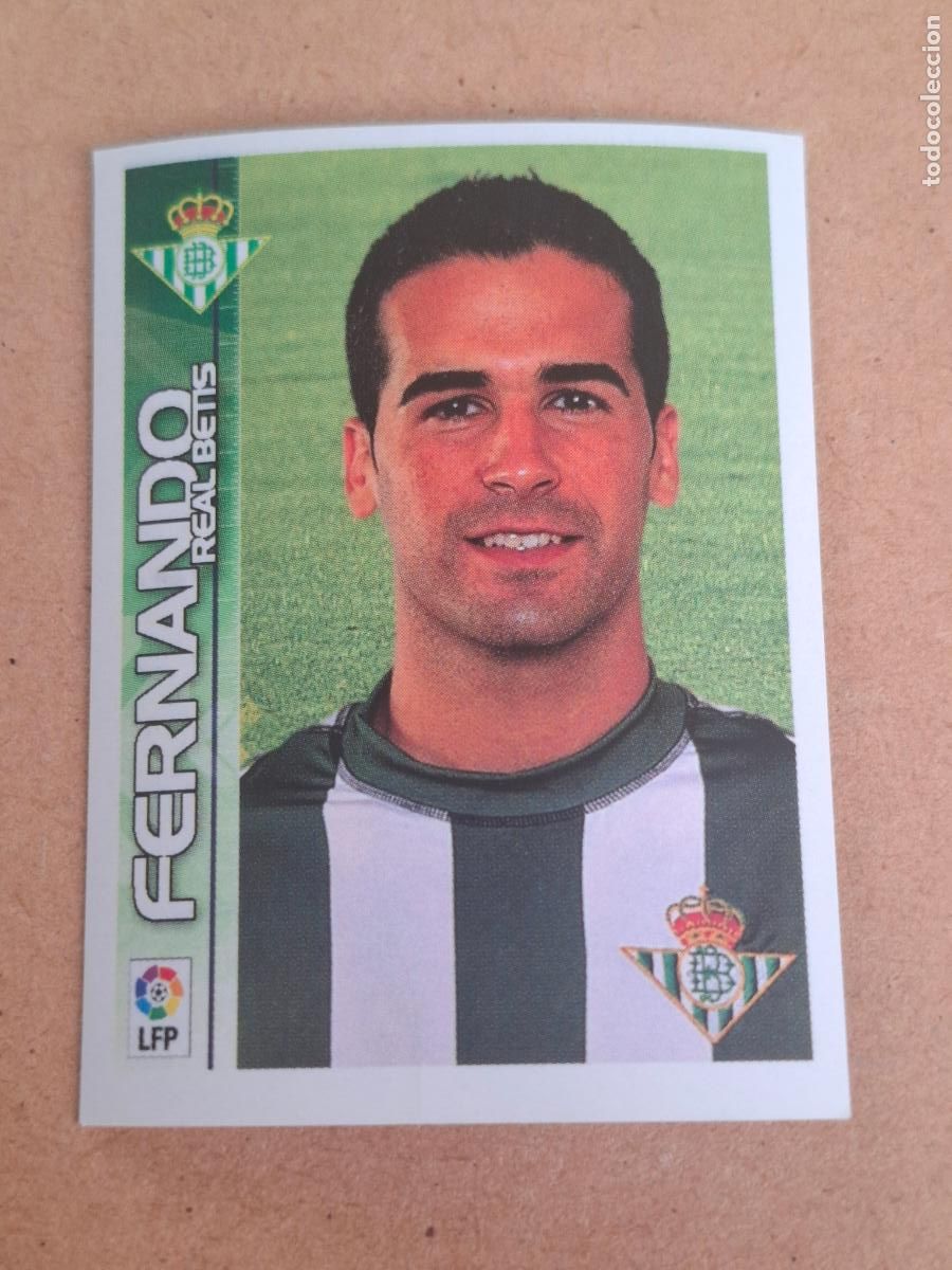 Cromos de f&uacute;tbol: SUPERLIGA ESTRELLAS 2003 2004 03 04 - PANINI - 138 FERNANDO - REAL BETIS ( NUNCA PEGADO )
