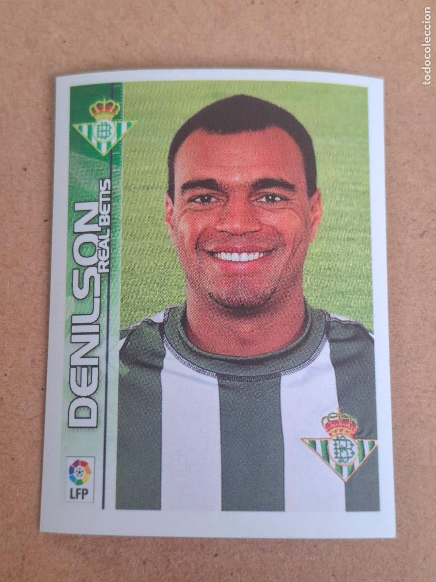 Cromos de f&uacute;tbol: SUPERLIGA ESTRELLAS 2003 2004 03 04 - PANINI - 140 DENILSON - REAL BETIS ( NUNCA PEGADO )