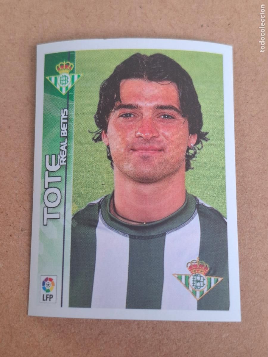Cromos de f&uacute;tbol: SUPERLIGA ESTRELLAS 2003 2004 03 04 - PANINI - 143 TOTE - REAL BETIS ( NUNCA PEGADO )