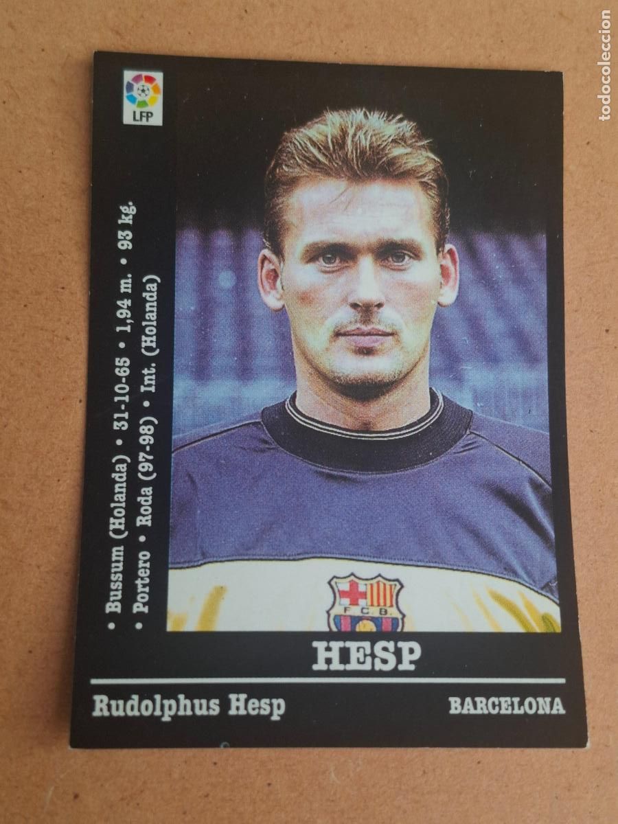Figurine di Calcio: PANINI LIGA 2000 2001 00 01 - 19 HESP ( BAJA ) - FC. BARCELONA ( NUNCA PEGADO )
