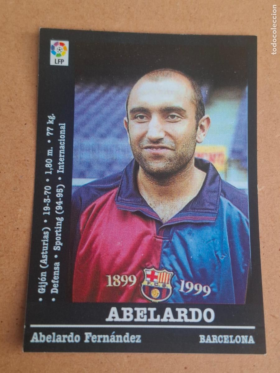 Cromos de f&uacute;tbol: PANINI LIGA 2000 2001 00 01 - 23 ABELARDO - FC. BARCELONA ( NUNCA PEGADO )