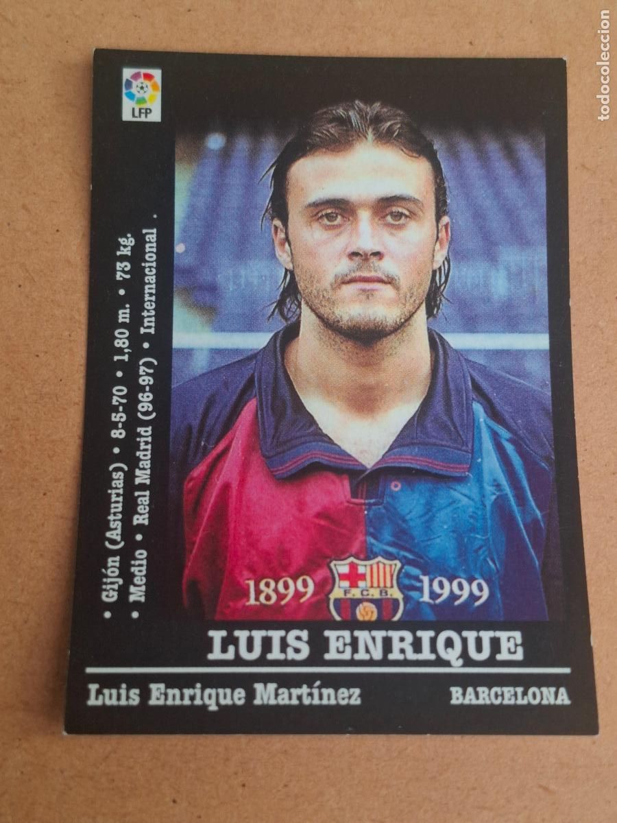 Cromos de f&uacute;tbol: PANINI LIGA 2000 2001 00 01 - 27 LUIS ENRIQUE - FC. BARCELONA ( NUNCA PEGADO )