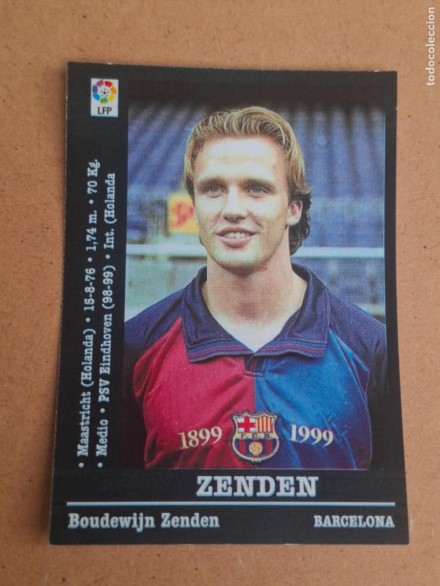 Cromos de f&uacute;tbol: PANINI LIGA 2000 2001 00 01 - 29 ZENDEN - FC. BARCELONA ( NUNCA PEGADO )