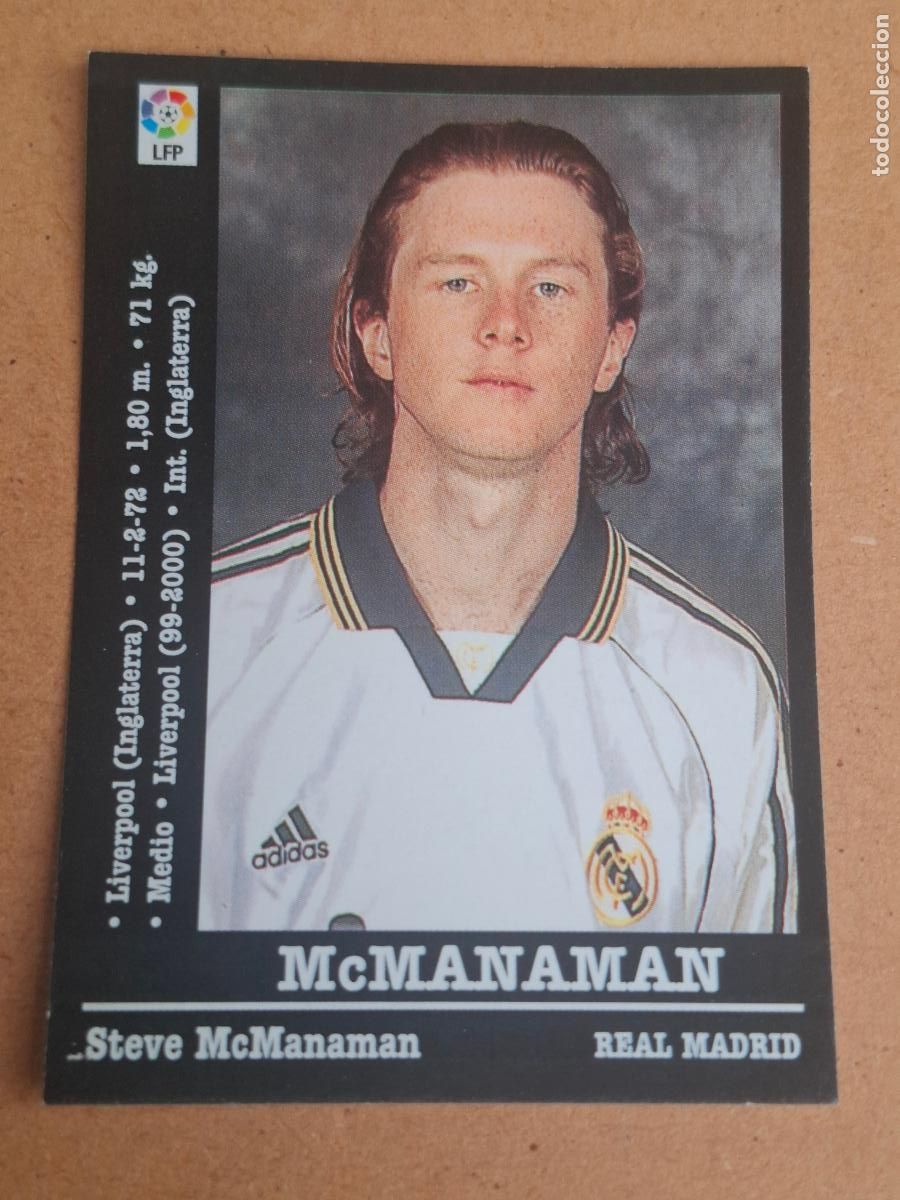 Cromos de f&uacute;tbol: PANINI LIGA 2000 2001 00 01 - 78 MCMANAMAN - REAL MADRID ( NUNCA PEGADO )