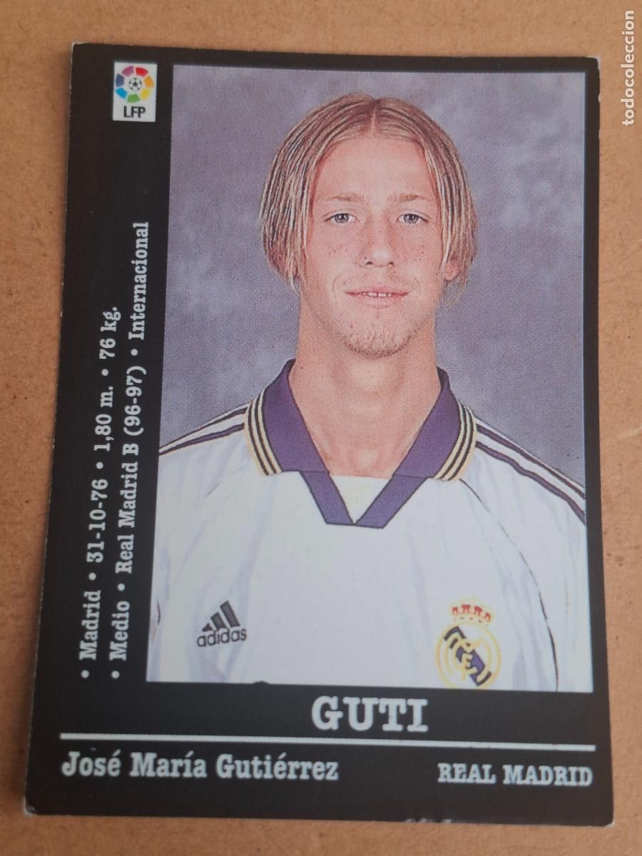 Cromos de f&uacute;tbol: PANINI LIGA 2000 2001 00 01 - 79 GUTI - REAL MADRID ( NUNCA PEGADO )
