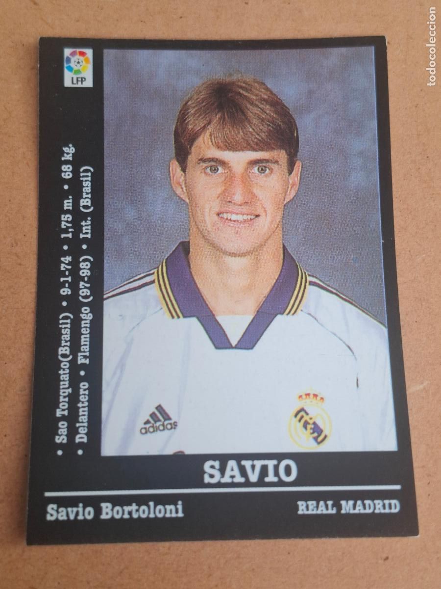 Cromos de f&uacute;tbol: PANINI LIGA 2000 2001 00 01 - 81 SAVIO - REAL MADRID ( NUNCA PEGADO )