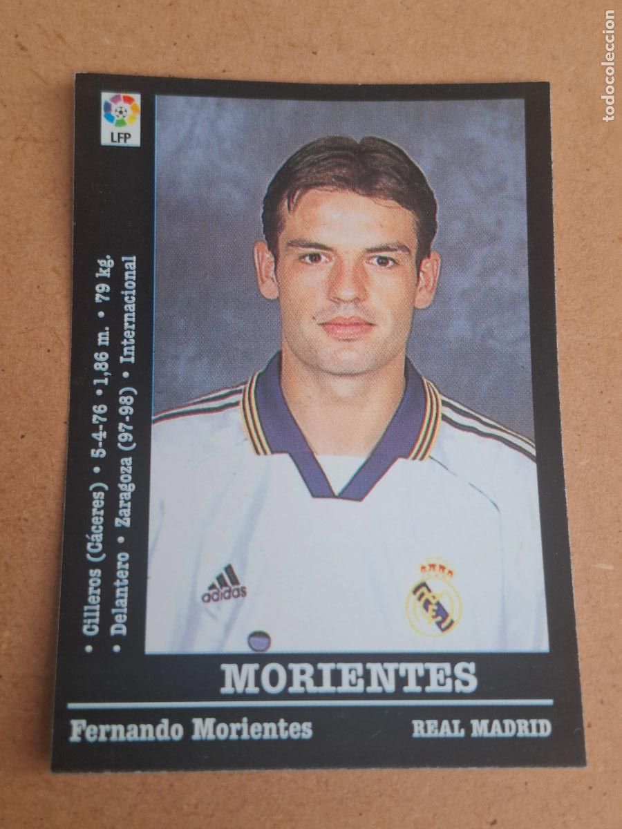 Cromos de f&uacute;tbol: PANINI LIGA 2000 2001 00 01 - 83 MORIENTES - REAL MADRID ( NUNCA PEGADO )