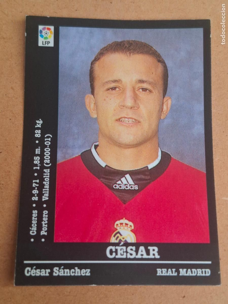 Cromos de f&uacute;tbol: PANINI LIGA 2000 2001 00 01 - 85 C&Eacute;SAR - REAL MADRID ( NUNCA PEGADO )