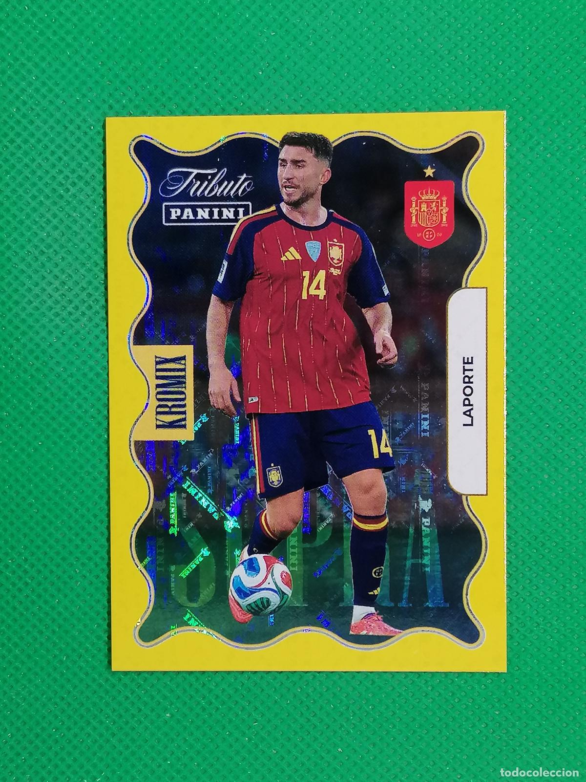 Cromos de f&uacute;tbol: KO74 LAPORTE KROMIX SUPRA GOLD ORO ⚽PANINI TRIBUTO SELECCION ESPA&Ntilde;OLA ESPA&Ntilde;A CARD 26 2026⚽