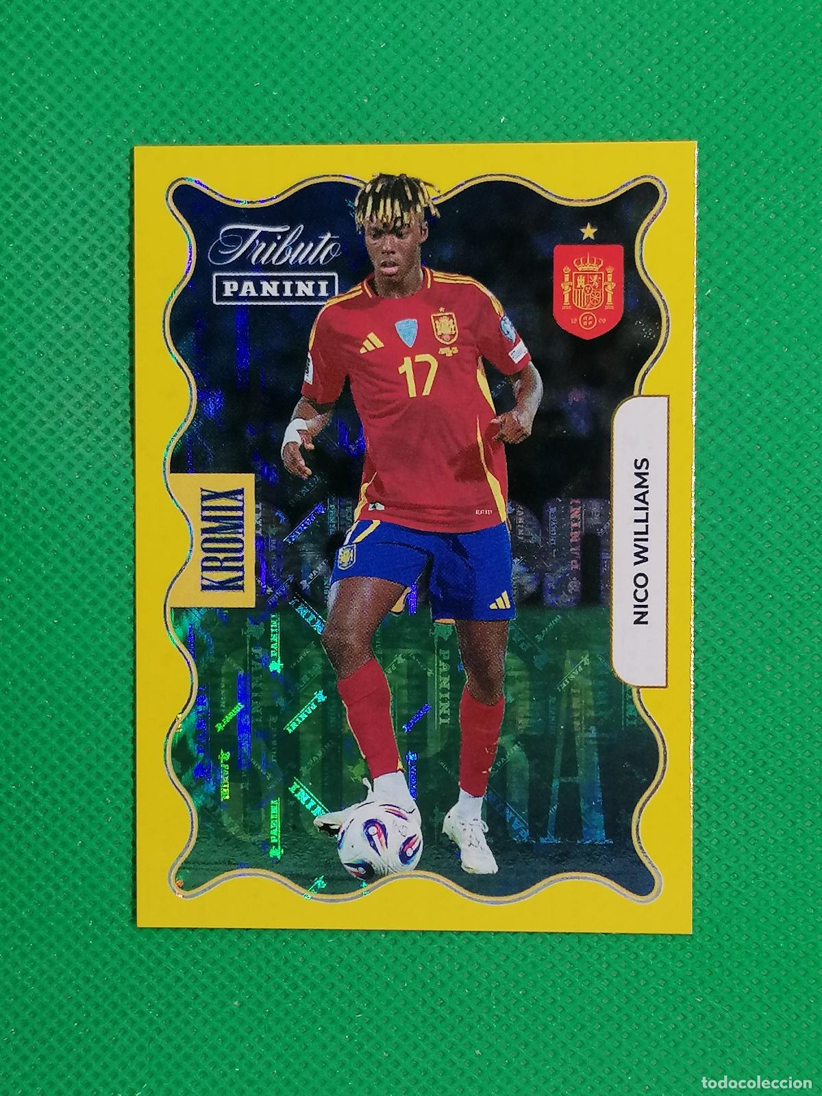 Cromos de f&uacute;tbol: KO81 NICO WILLIAMS KROMIX SUPRA GOLD ORO ⚽PANINI TRIBUTO SELECCION ESPA&Ntilde;OLA ESPA&Ntilde;A CARD 26 2026⚽