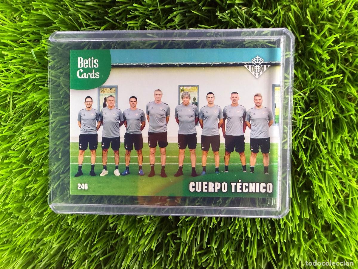 Cromos de f&uacute;tbol: N&ordm; 246 Cuerpo T&eacute;cnico Real Betis Holycards Betis Cards 2025