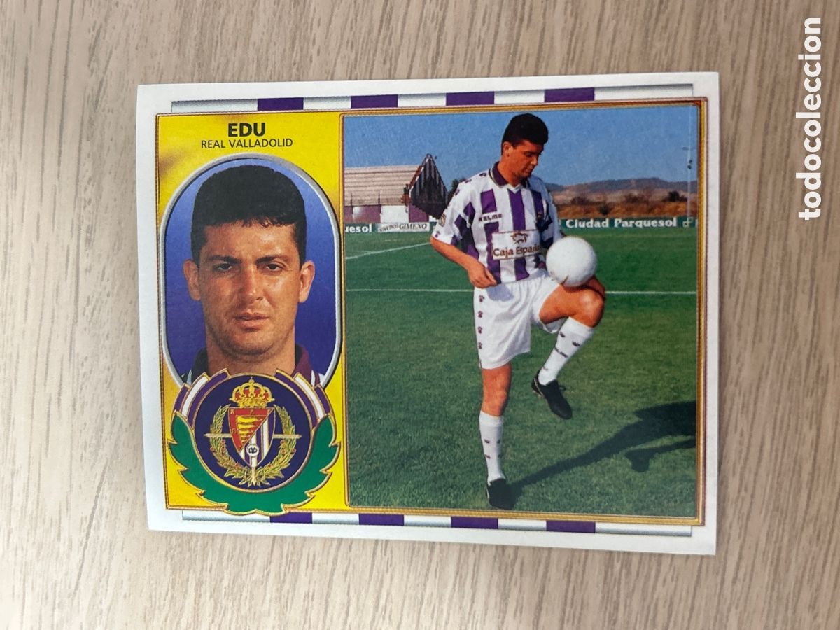 Cromos de f&uacute;tbol: EDU VALLADOLID FICHAJE 9 BIS LIGA ESTE 1996 1997 96 97 NUNCA PEGADO SIN PEGAR