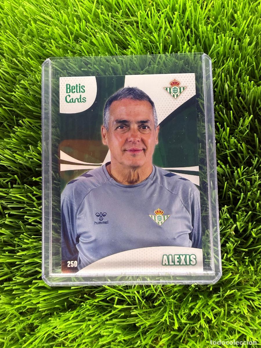 Cromos de f&uacute;tbol: N&ordm; 250 Alexis Cuerpo T&eacute;cnico Real Betis Holycards Betis Cards 2025