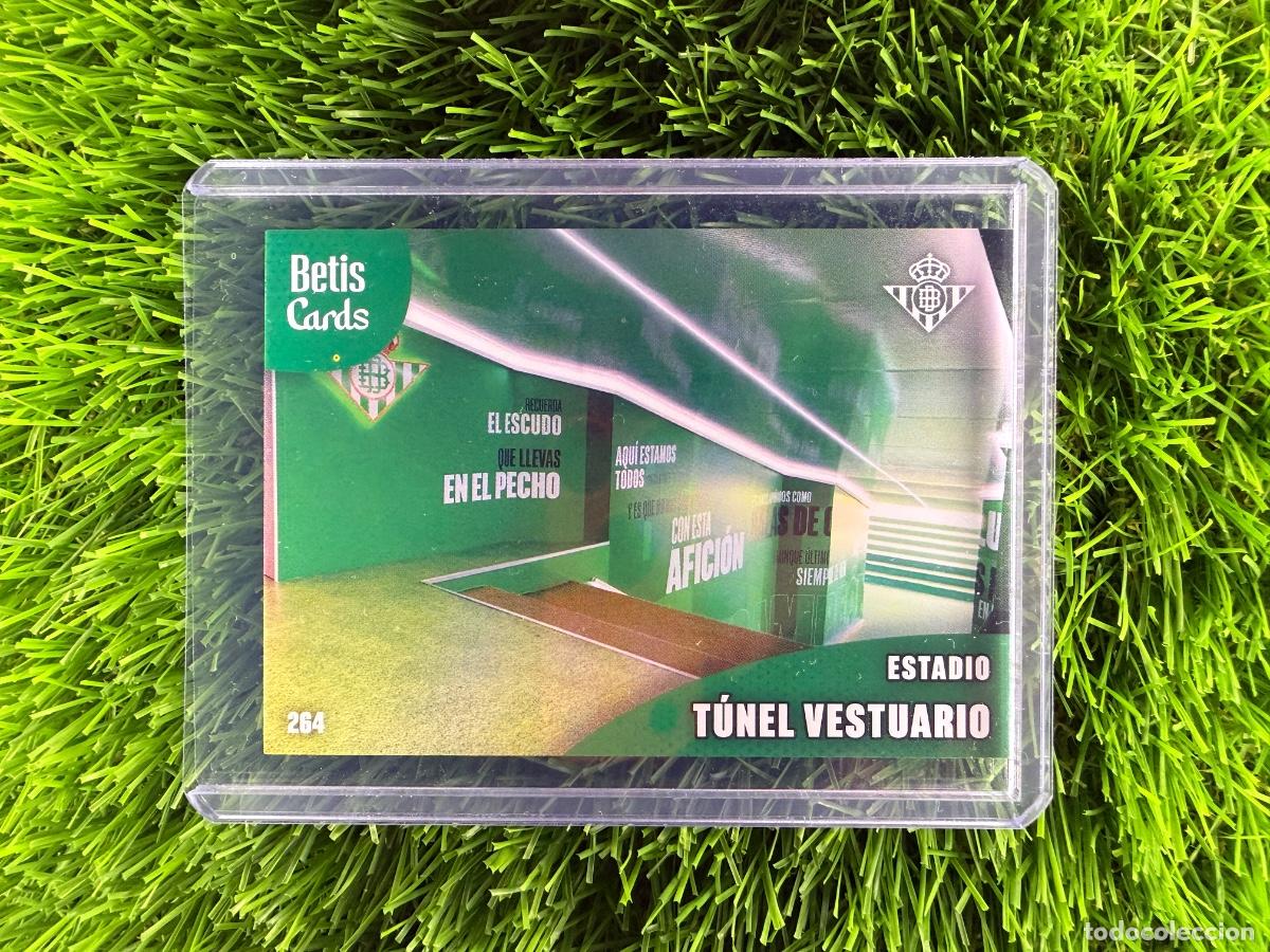 Cromos de f&uacute;tbol: N&ordm; 264 T&uacute;nel de Vestuarios Interior Estadio Real Betis Holycards Betis Cards 2025