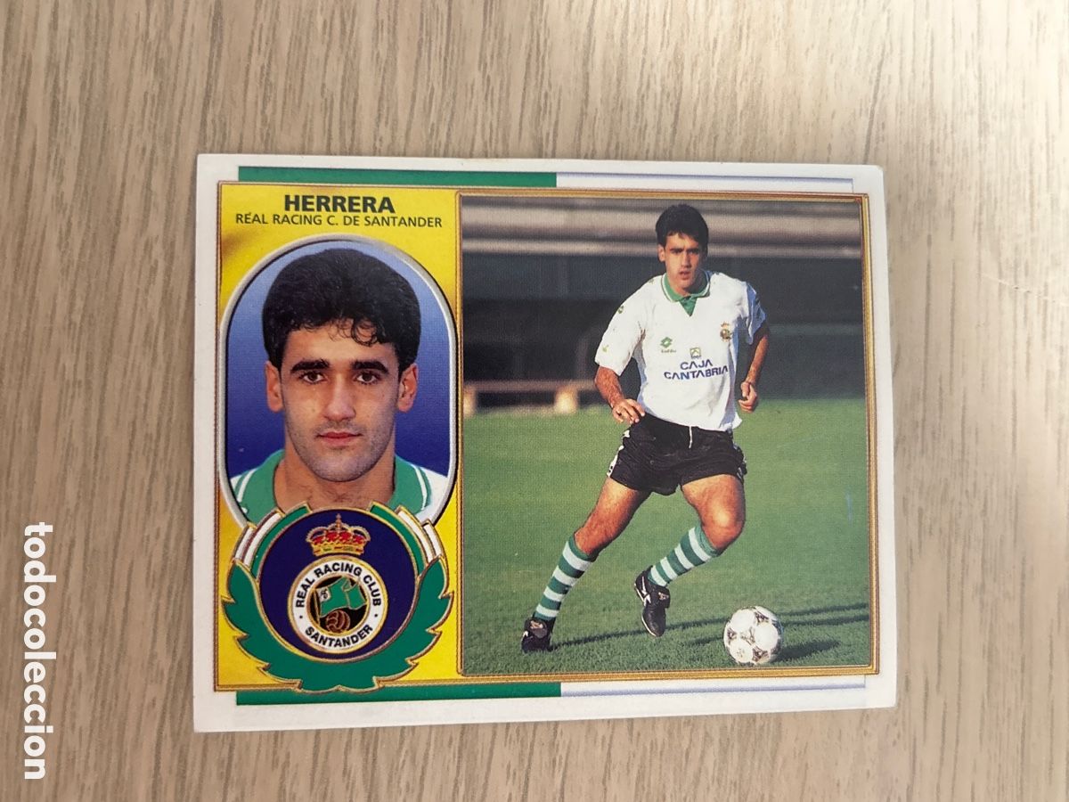 Cromos de f&uacute;tbol: HERRERA RACING DE SANTANDER BAJA LIGA ESTE 1996 1997 96 97 NUNCA PEGADO SIN PEGAR
