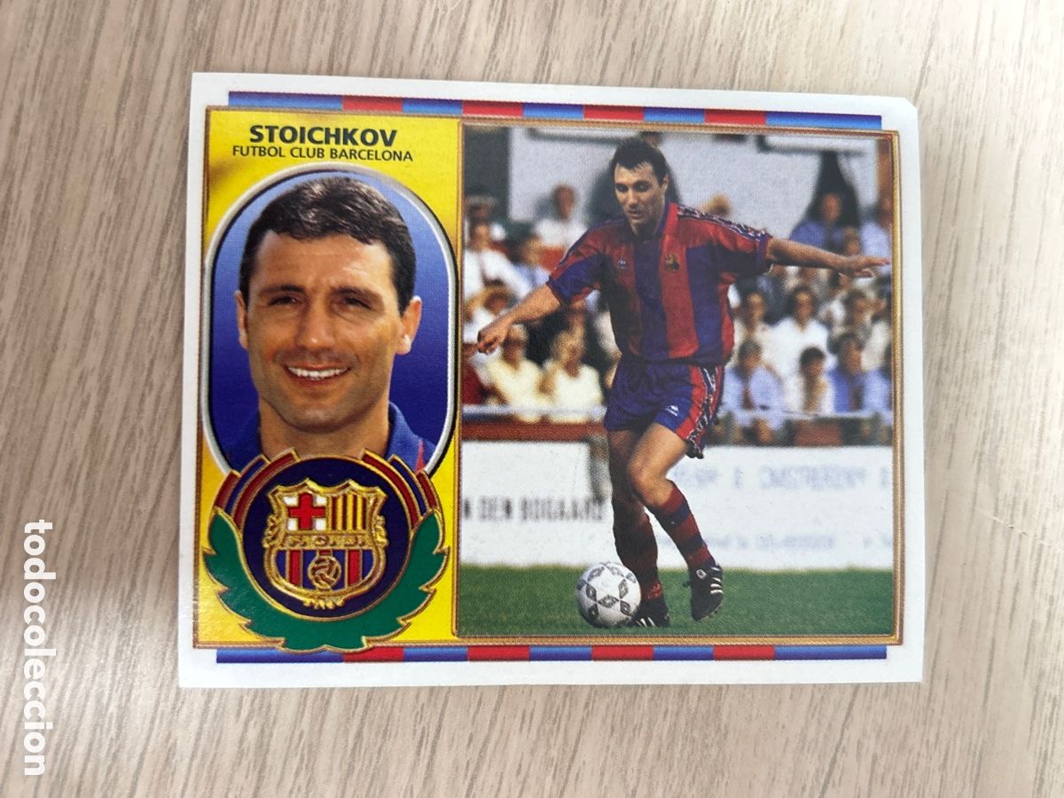 Cromos de f&uacute;tbol: STOICHKOV VERSION F. C. BARCELONA FICHAJE 14 LIGA ESTE 1996 1997 96 97 NUNCA PEGADO SIN PEGAR