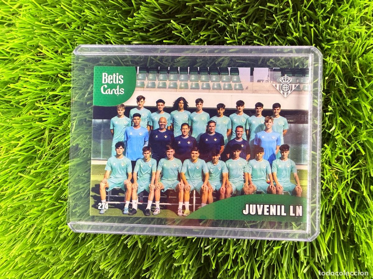 Cromos de f&uacute;tbol: N&ordm; 274 Juvenil LN Cantera Real Betis Holycards Betis Cards 2025