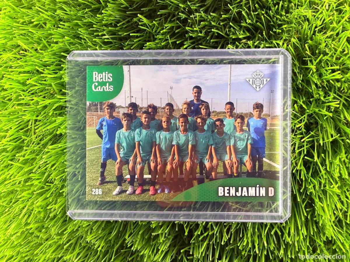 Cromos de f&uacute;tbol: N&ordm; 286 Benjam&iacute;n D Cantera Real Betis Holycards Betis Cards 2025