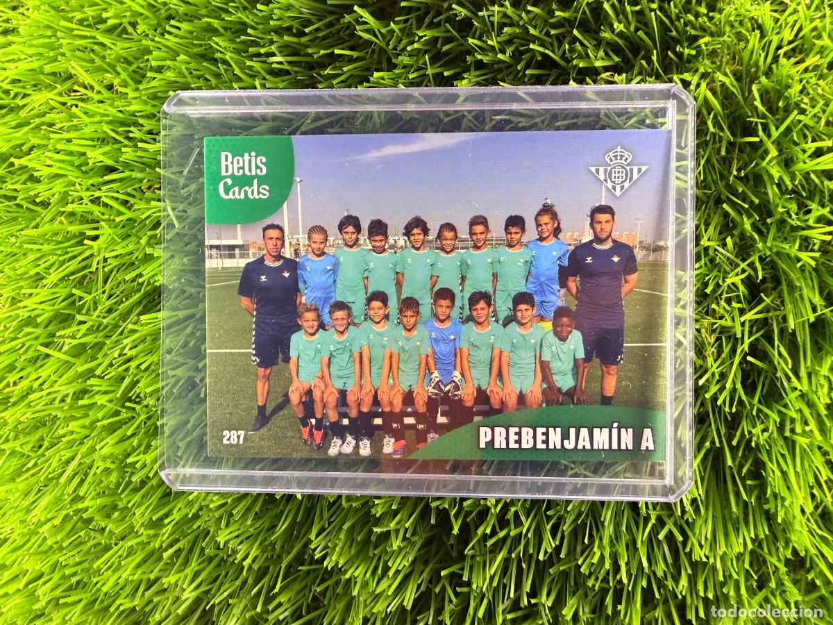 Cromos de f&uacute;tbol: N&ordm; 287 Prebenjam&iacute;n A Cantera Real Betis Holycards Betis Cards 2025
