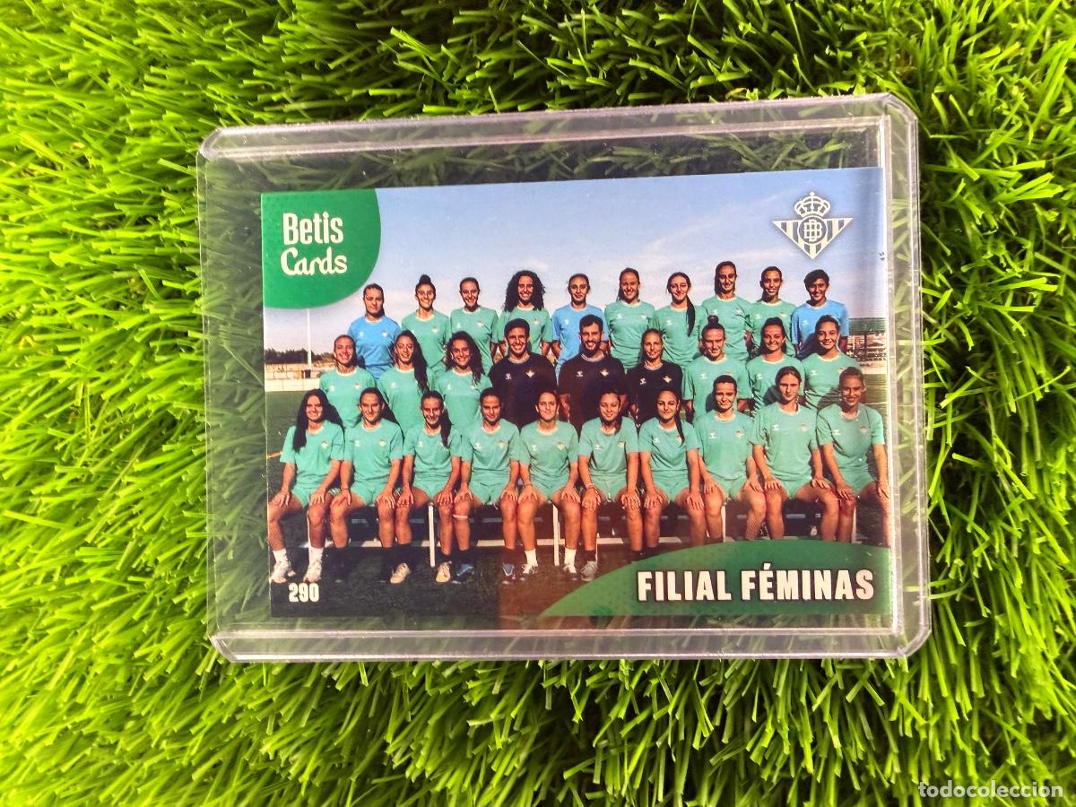 Cromos de f&uacute;tbol: N&ordm; 290 Filial F&eacute;minas Cantera Real Betis Holycards Betis Cards 2025
