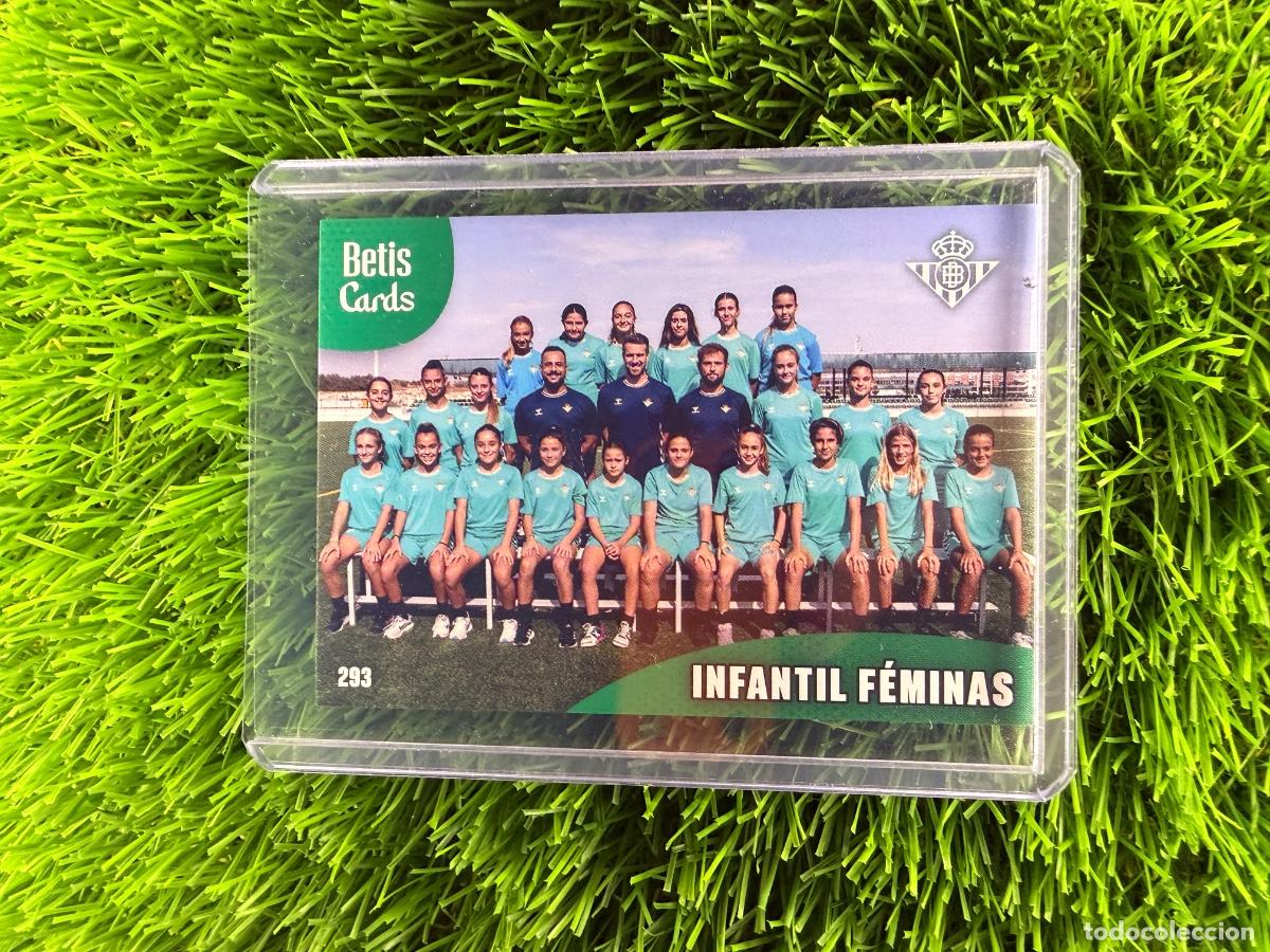 Cromos de f&uacute;tbol: N&ordm; 293 Infantil F&eacute;minas Cantera Real Betis Holycards Betis Cards 2025
