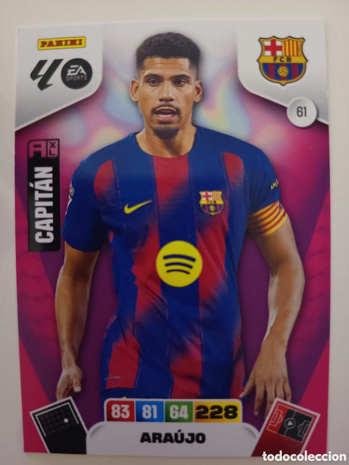 Cromos de f&uacute;tbol: 61 Araujo adrenalyn xl 2025-2026