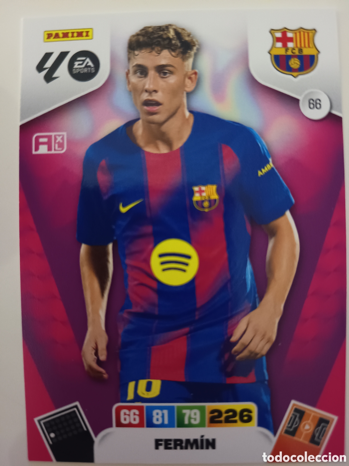 Football Stickers: 66 Ferm&iacute;n adrenalyn xl 2025-2026