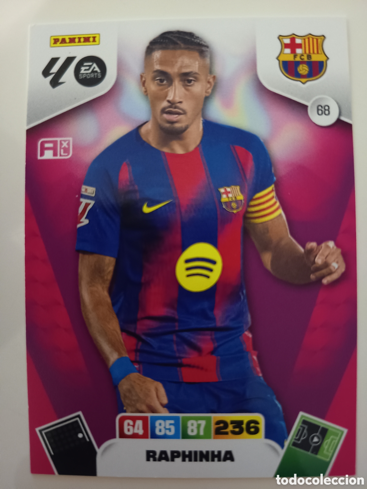 Cromos de f&uacute;tbol: 68 Raphinha adrenalyn xl 2025-2026