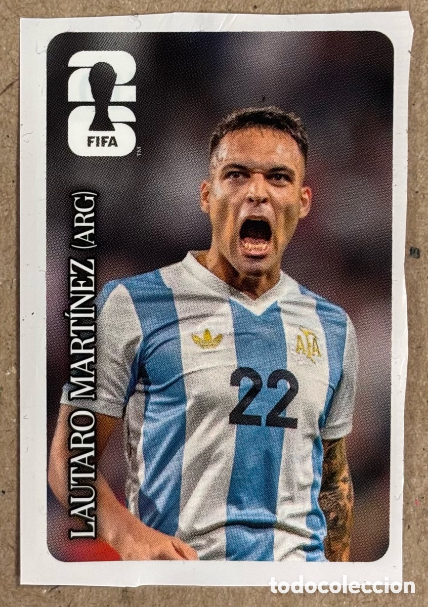 Cromos de f&uacute;tbol: LAUTARO MART&Iacute;NEZ (ARGENTINA). CROMO PANINI COCA-COLA MUNDIAL FIFA 2026.