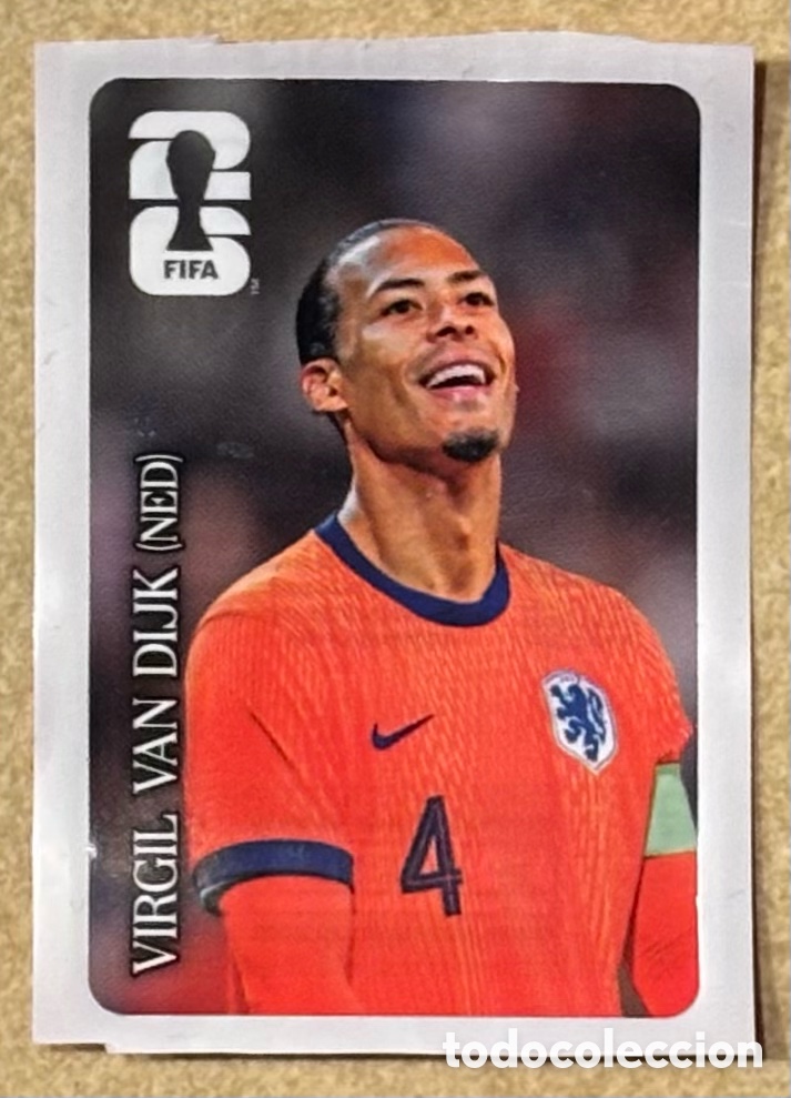 Cromos de f&uacute;tbol: VIRGIL VAN DIJK (HOLANDA). CROMO PANINI PROMOCI&Oacute;N COCA-COLA MUNDIAL FIFA 2026.