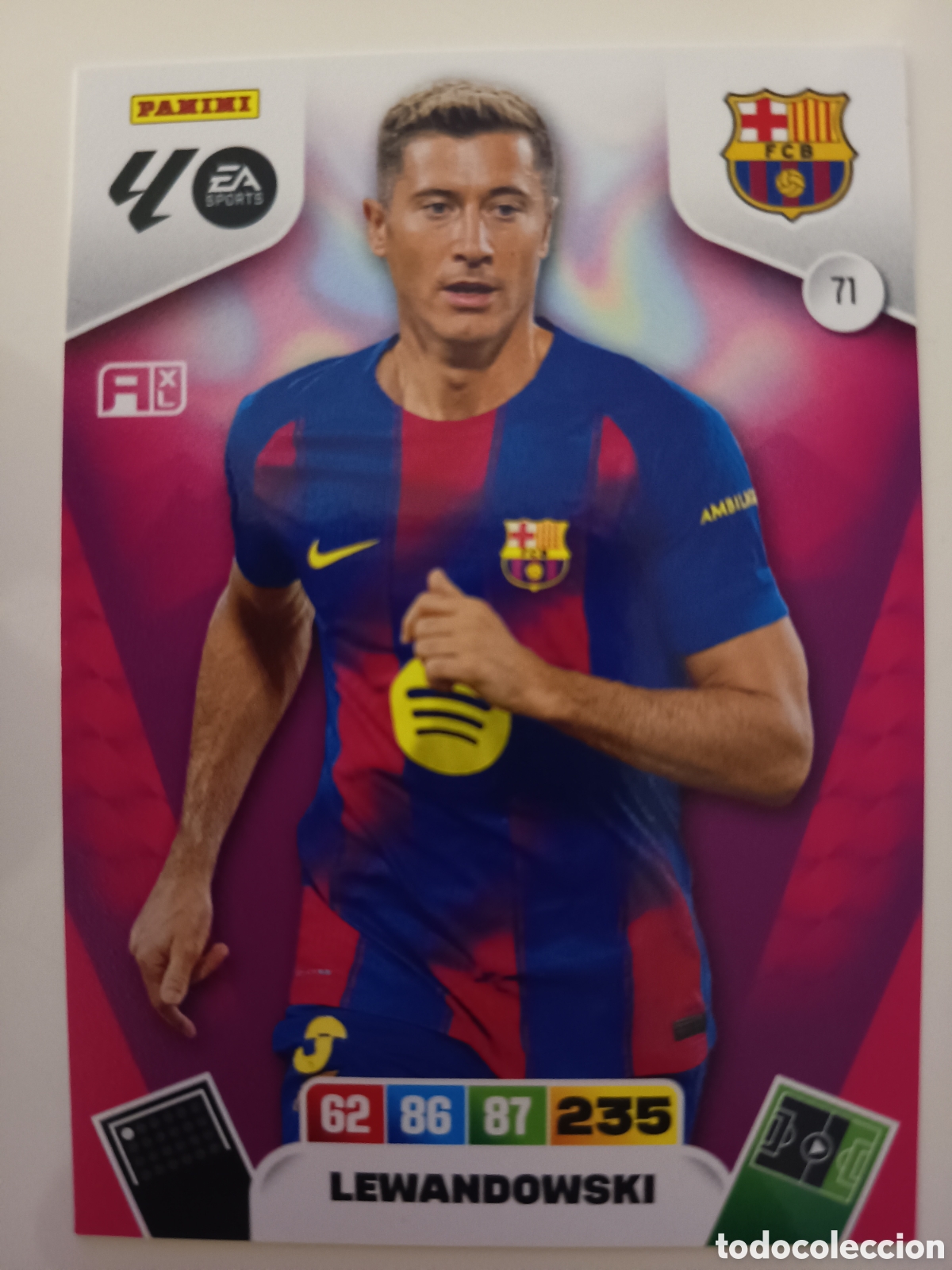 Cromos de f&uacute;tbol: 71 Lewandowski adrenalyn xl 2025-2026