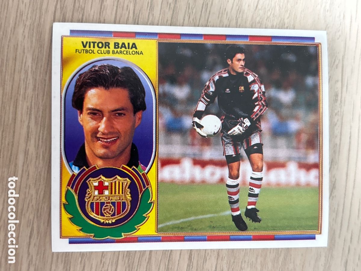 Cromos de f&uacute;tbol: VITOR BAIA BARCELONA VERSION LIGA ESTE 1996 1997 96 97 NUNCA PEGADO SIN PEGAR