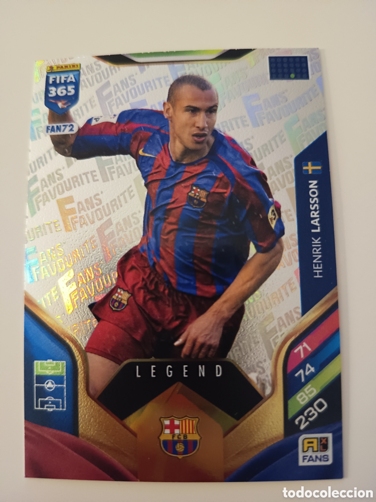 Cartes &agrave; collectionner de Football: FAN72 Henrik Larsson fans favourite adrenalyn FIFA 365 2025-2026