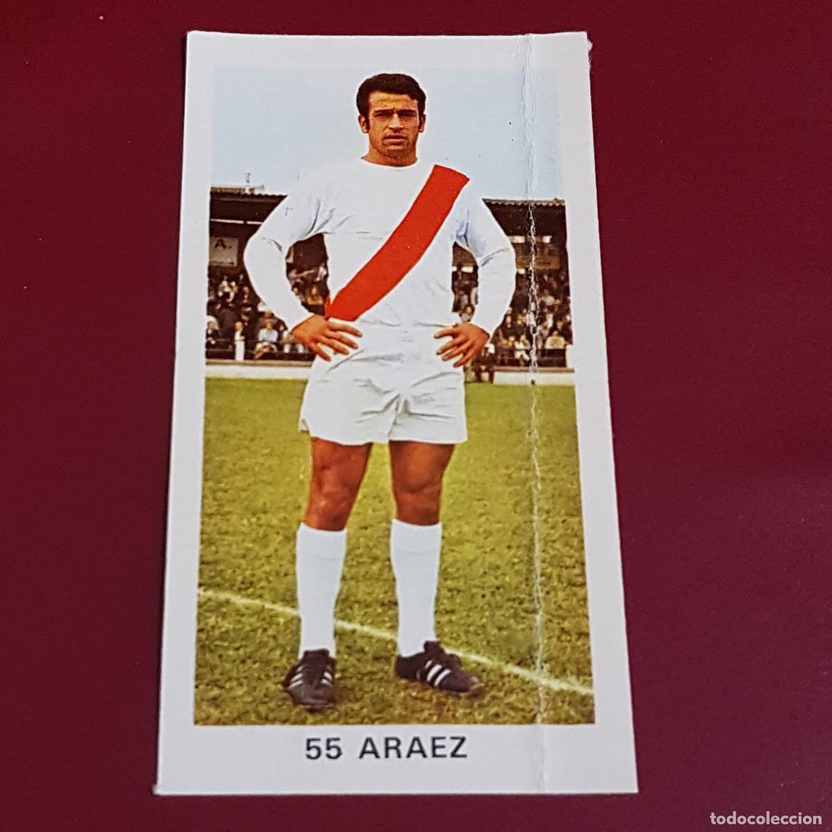 Cartes &agrave; collectionner de Football: RUIZ ROMERO DULCINEA - FUTBOL 1972 1973 - 72 73 - RAYO VALLECANO - ARAEZ 55 - NUNCA PEGADO