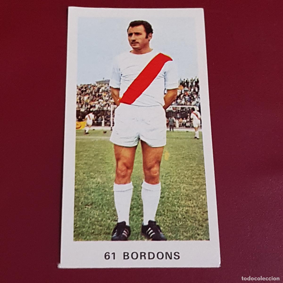 Fu&szlig;ball-Sticker: RUIZ ROMERO DULCINEA - FUTBOL 1972 1973 - 72 73 - RAYO VALLECANO - BORDONS 61 - NUNCA PEGADO