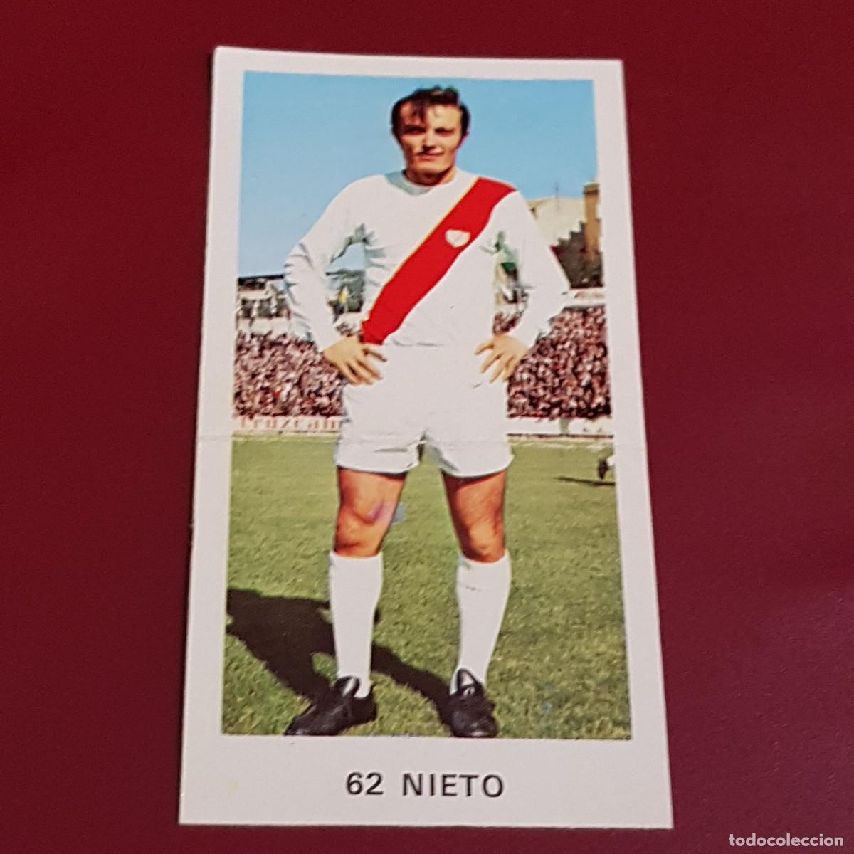 Fu&szlig;ball-Sticker: RUIZ ROMERO DULCINEA - FUTBOL 1972 1973 - 72 73 - RAYO VALLECANO - NIETO 62 - NUNCA PEGADO