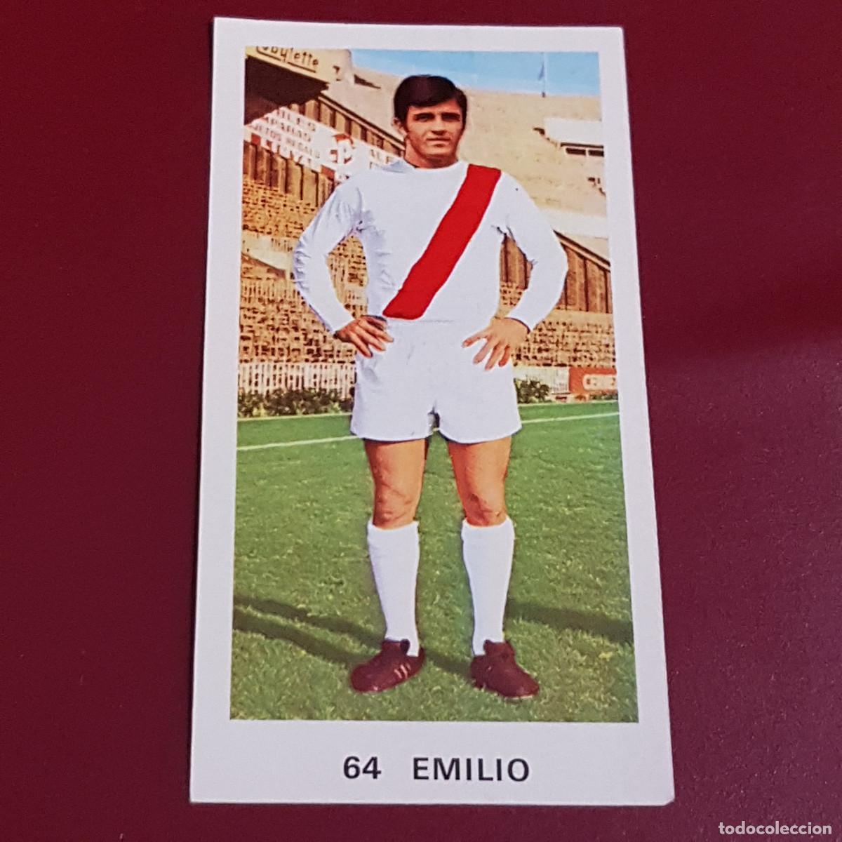 Cromos de Futebol: RUIZ ROMERO DULCINEA - FUTBOL 1972 1973 - 72 73 - RAYO VALLECANO - EMILIO 64 - NUNCA PEGADO