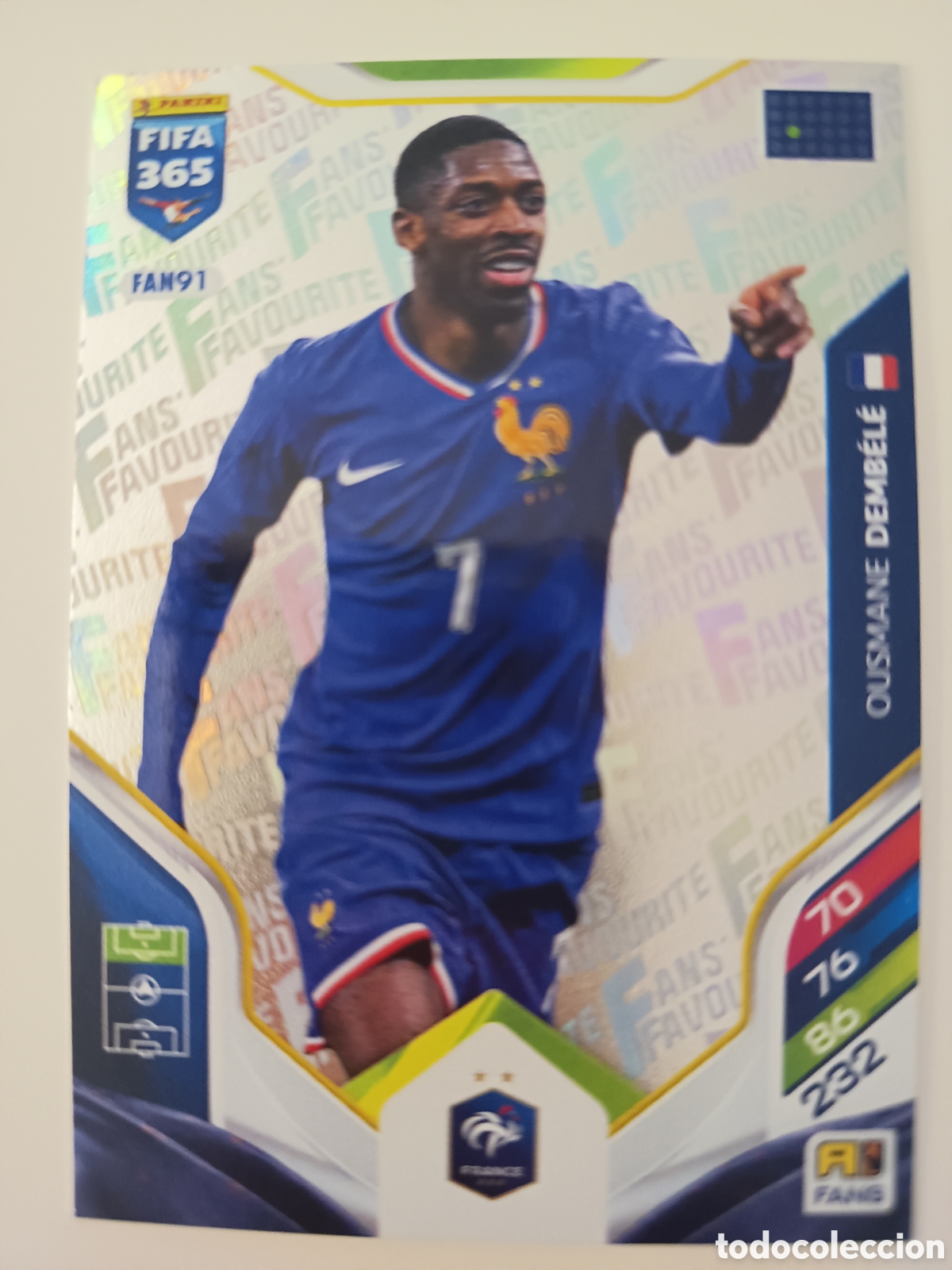 Fu&szlig;ball-Sticker: FAN91 Ousmane Dembele Fans Favourite adrenalyn FIFA 365 2025-2026