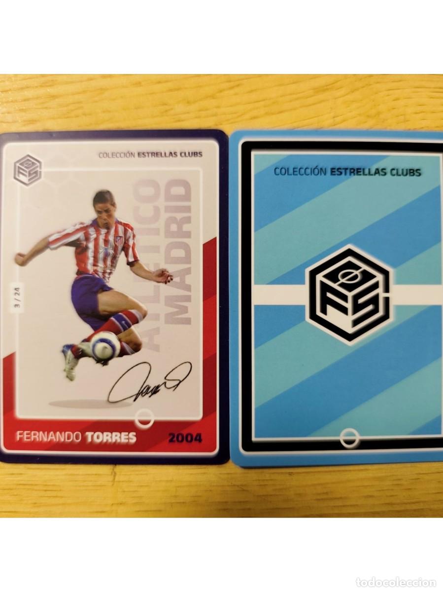 Fu&szlig;ball-Sticker: CARD FOOTBALL FERNANDO TORRES ATLETICO MADRID COLECCION ESTRELLAS CLUBS 2004 3/24