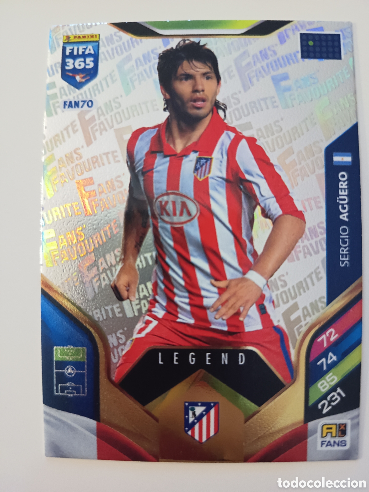 Fu&szlig;ball-Sticker: FAN70 Sergio Ag&uuml;ero Fans favourite adrenalyn FIFA 365 2025-2026