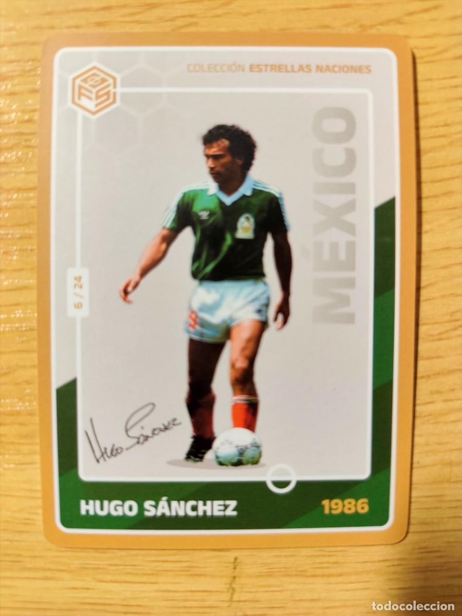 Cromos de f&uacute;tbol: CARD FOOTBALL HUGO SANCHEZ MEXICO COLECCION ESTRELLAS NACIONAL 1986 6/24