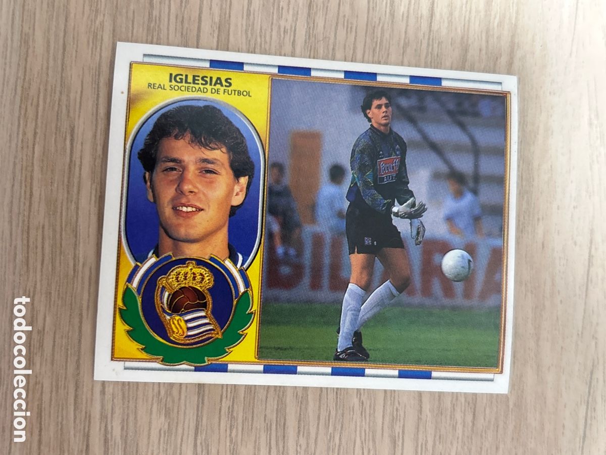 Cromos de f&uacute;tbol: IGLESIAS REAL SOCIEDAD FICHAJE 7 BIS LIGA ESTE 1996 1997 96 97 NUNCA PEGADO SIN PEGAR