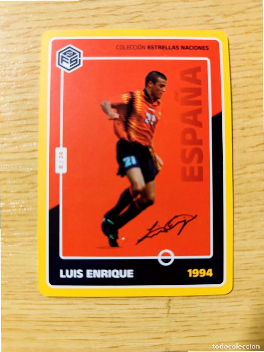 Cromos de f&uacute;tbol: CARD FOOTBALL LUIS ENRIQUE ESPA&Ntilde;A COLECCION ESTRELLAS NACIONAL 1994 8/24