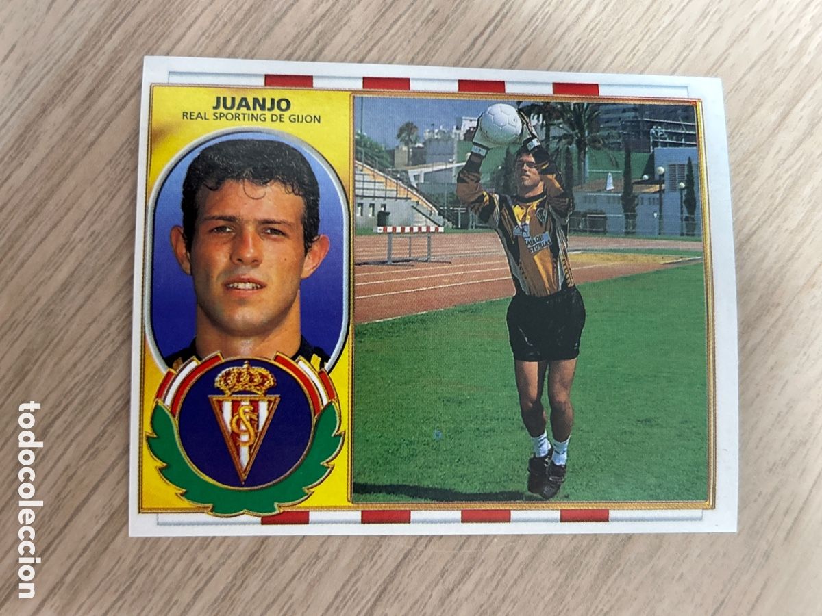 Cartes &agrave; collectionner de Football: JUANJO SPORTING GIJON COLOCA EDICIONES ESTE 96 97 1996 1997 NUNCA PEGADO SIN PEGAR