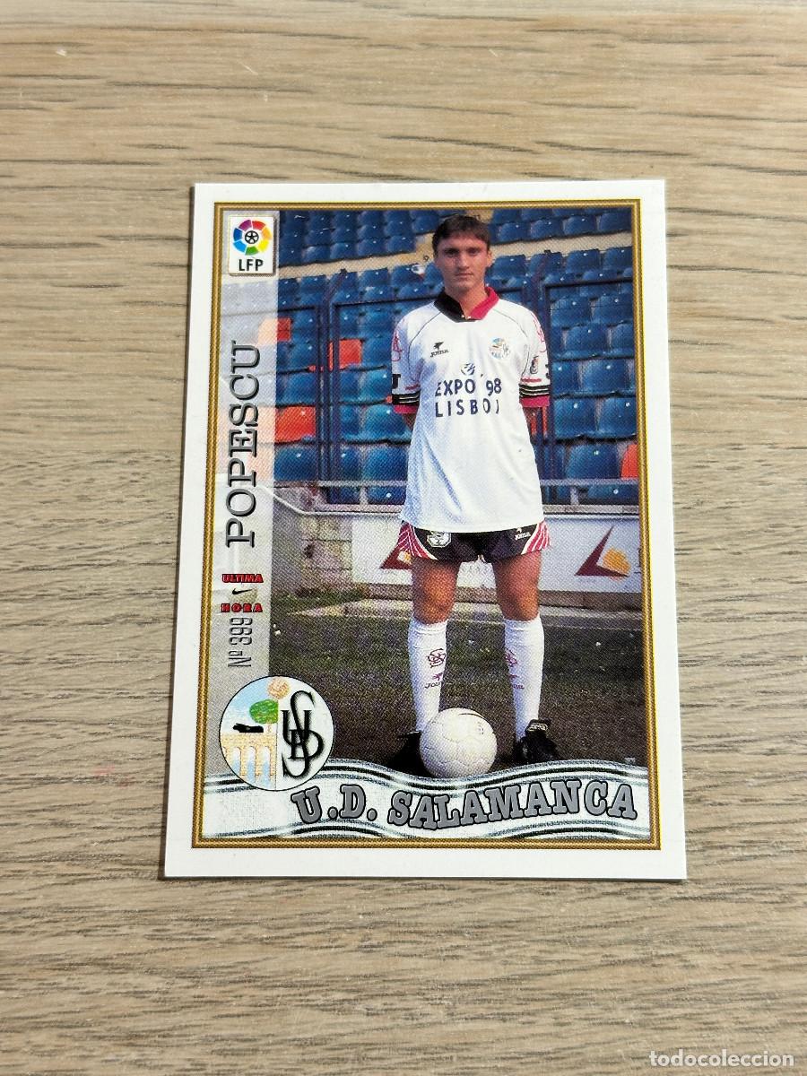 Cromos de f&uacute;tbol: ULTIMA HORA POPESCU N&ordm; 399 Mundicromo 97 98 Las Fichas de la Liga SALAMANCA