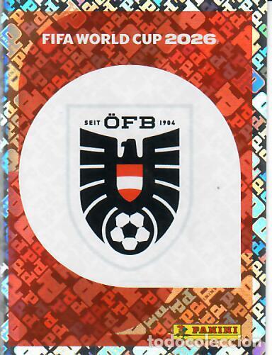 Cromos de f&uacute;tbol: CROMO PANINI MUNDIAL WORLD CUP 2026 - AUT1 AUT 1 - ESCUDO - AUSTRIA