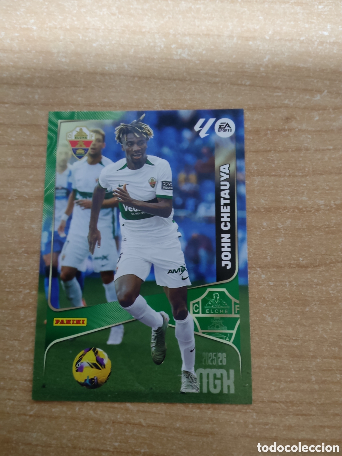 Cromos de f&uacute;tbol: 133 JOHN CHETAUYA ELCHE MEGACRACKS 2025 2026