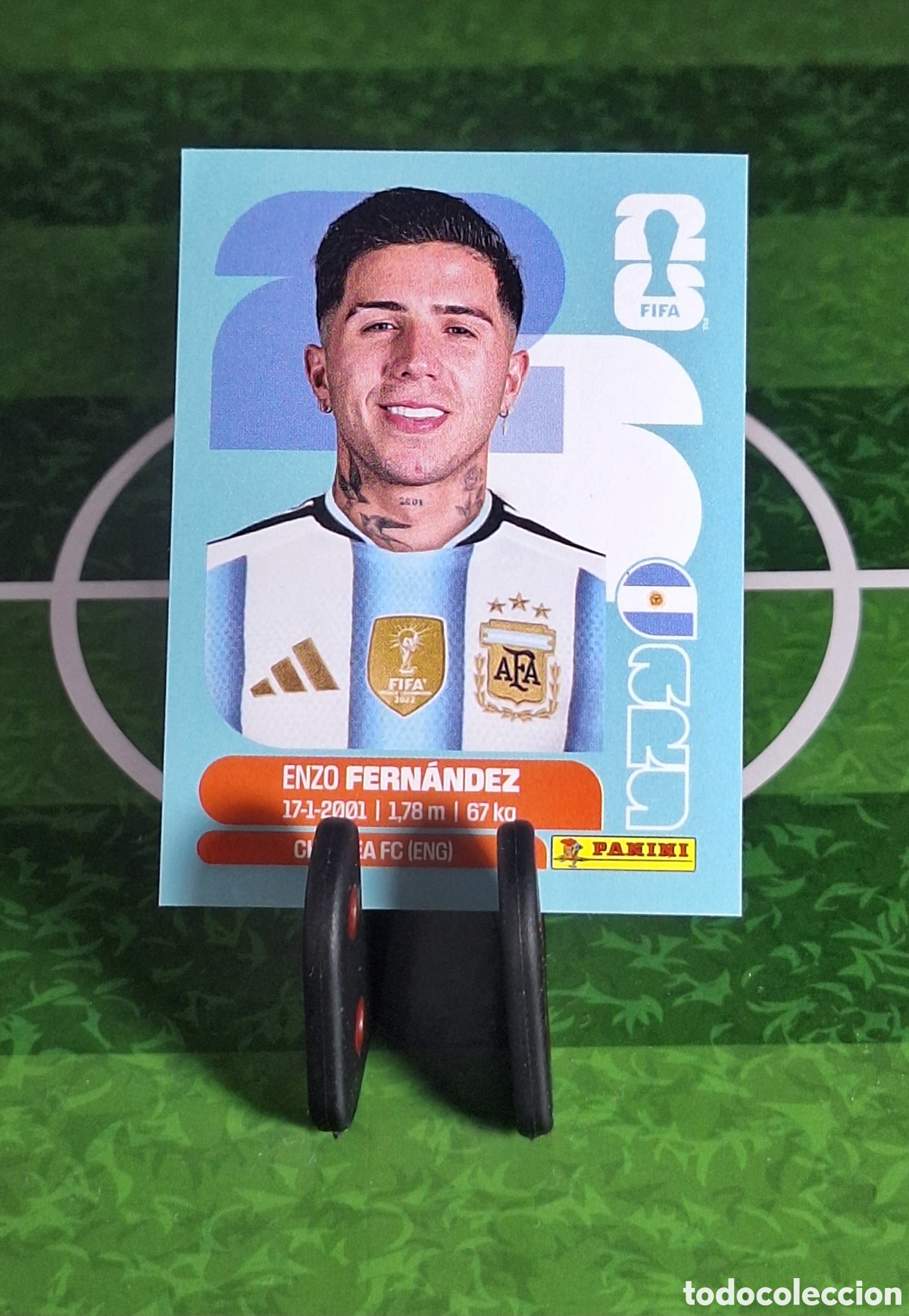 Cromos de f&uacute;tbol: ENZO FERNANDEZ #ARG 8 MUNDIAL 2026